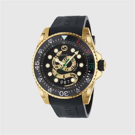 gucci snake face watch|Gucci snake dive watch.